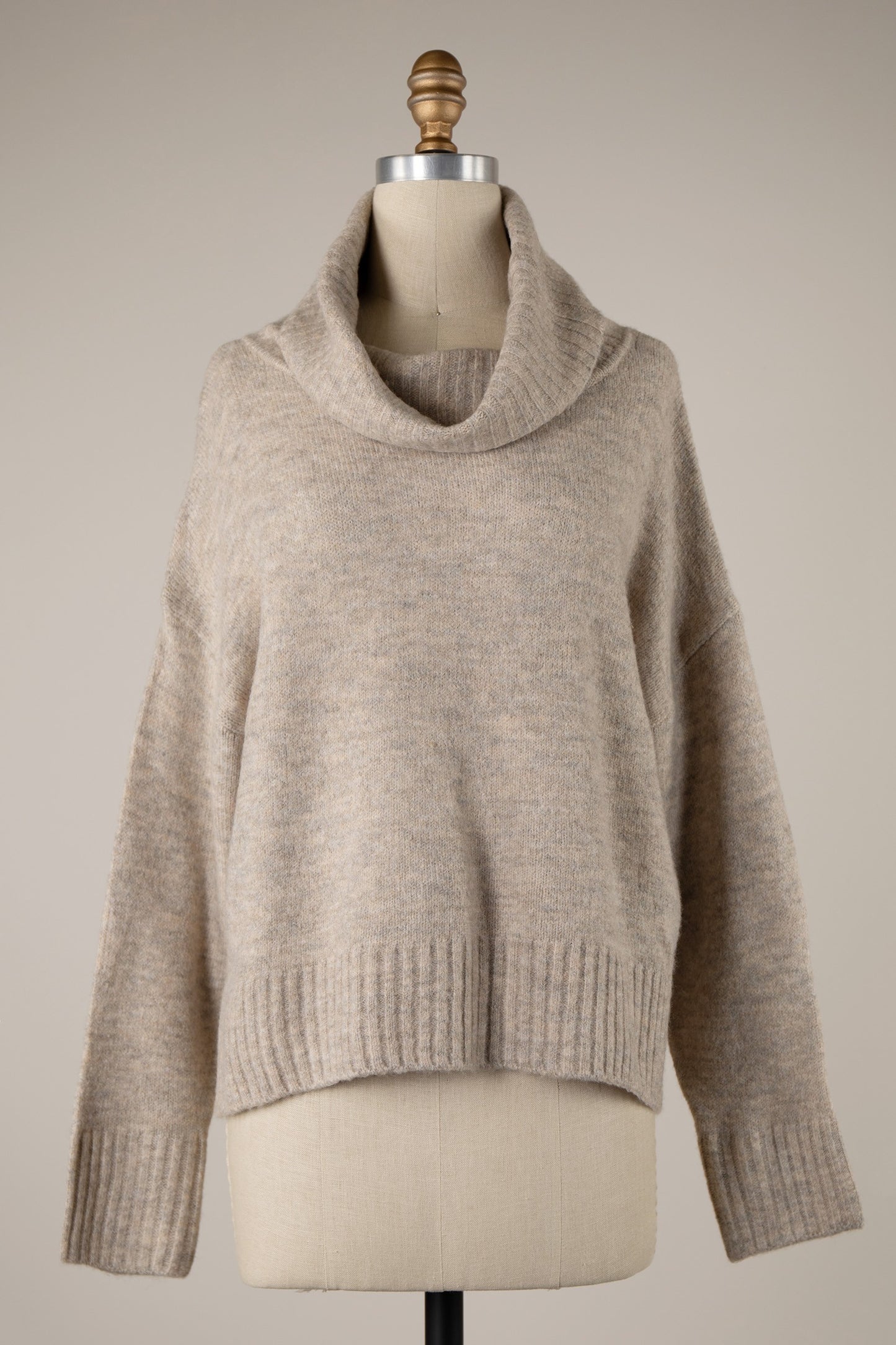 Miracle Chunky Cowl Neck Sweater - 606River