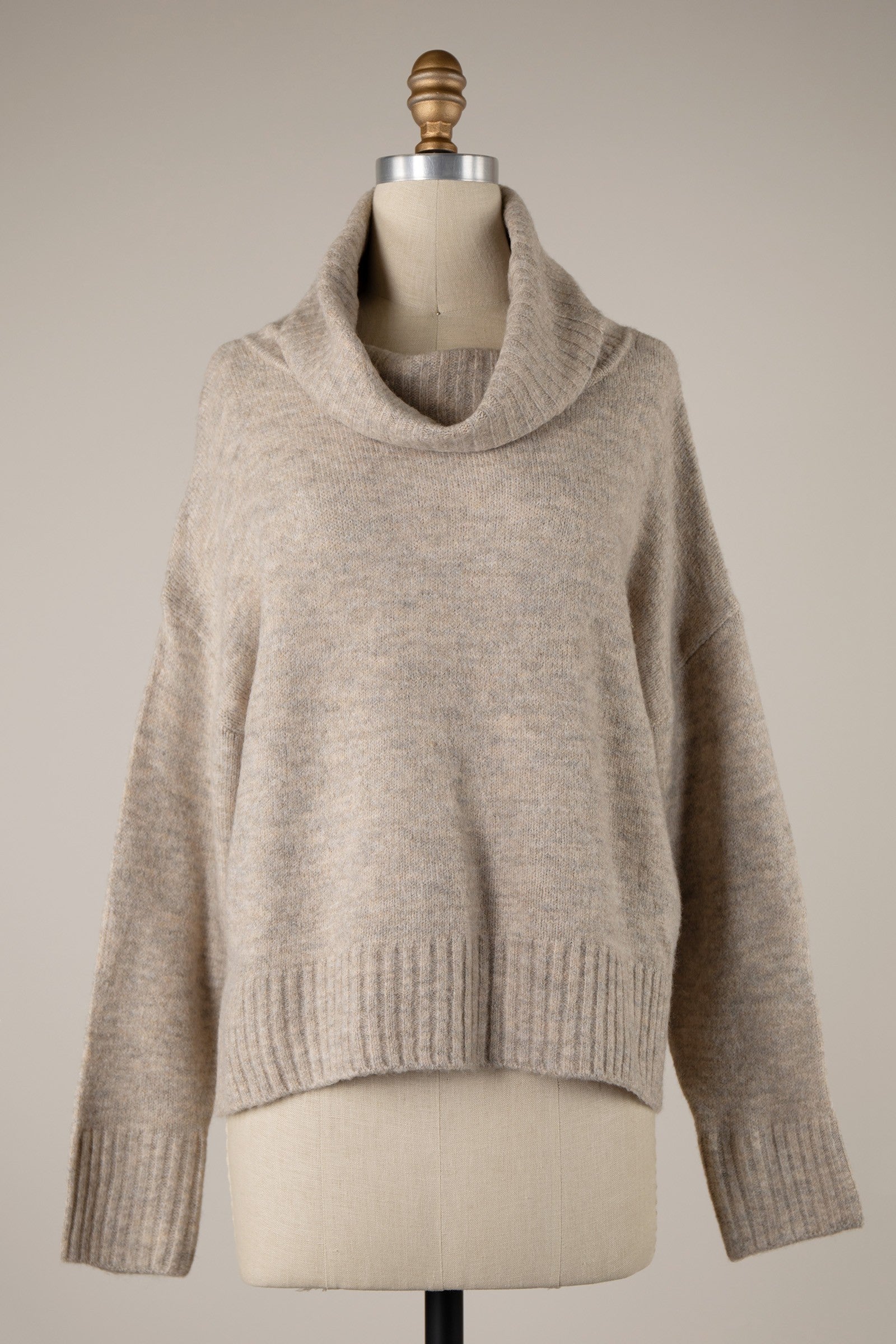 Miracle Chunky Cowl Neck Sweater - 606River