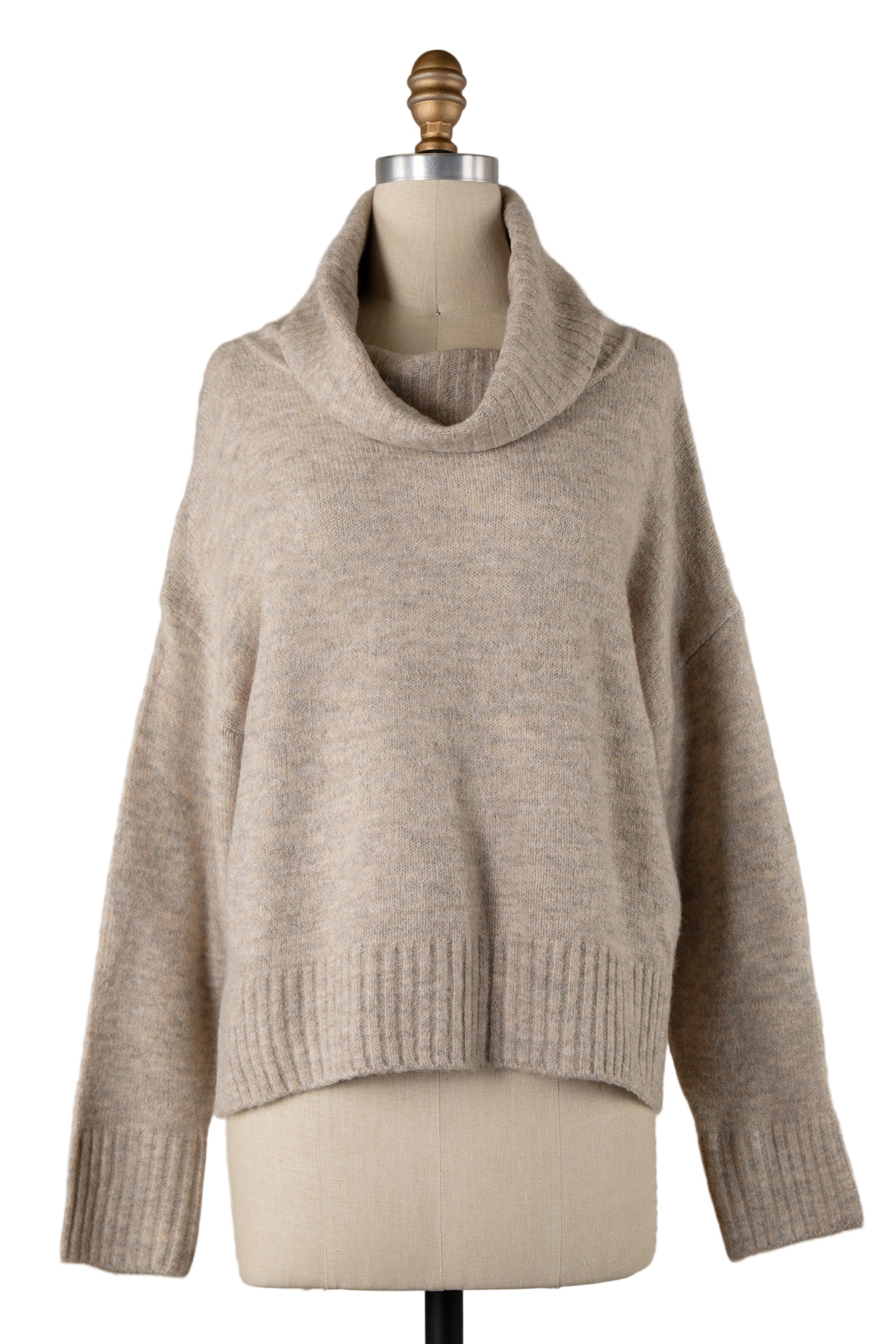 Miracle Chunky Cowl Neck Sweater - 606River