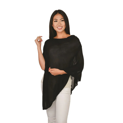 Organic bamboo fiber poncho cape topper - 606River