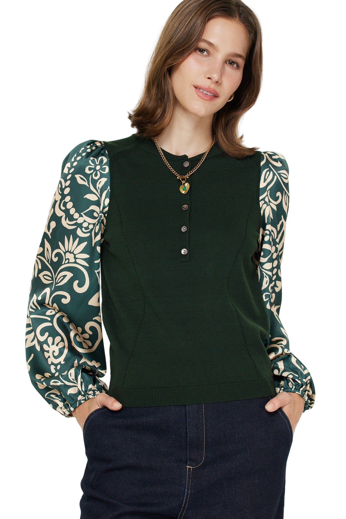 Hunter Green Soft Knit Sweater - 606River