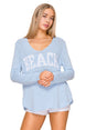 Light Weight Cotton V-Neck Beach Sweater - 606River