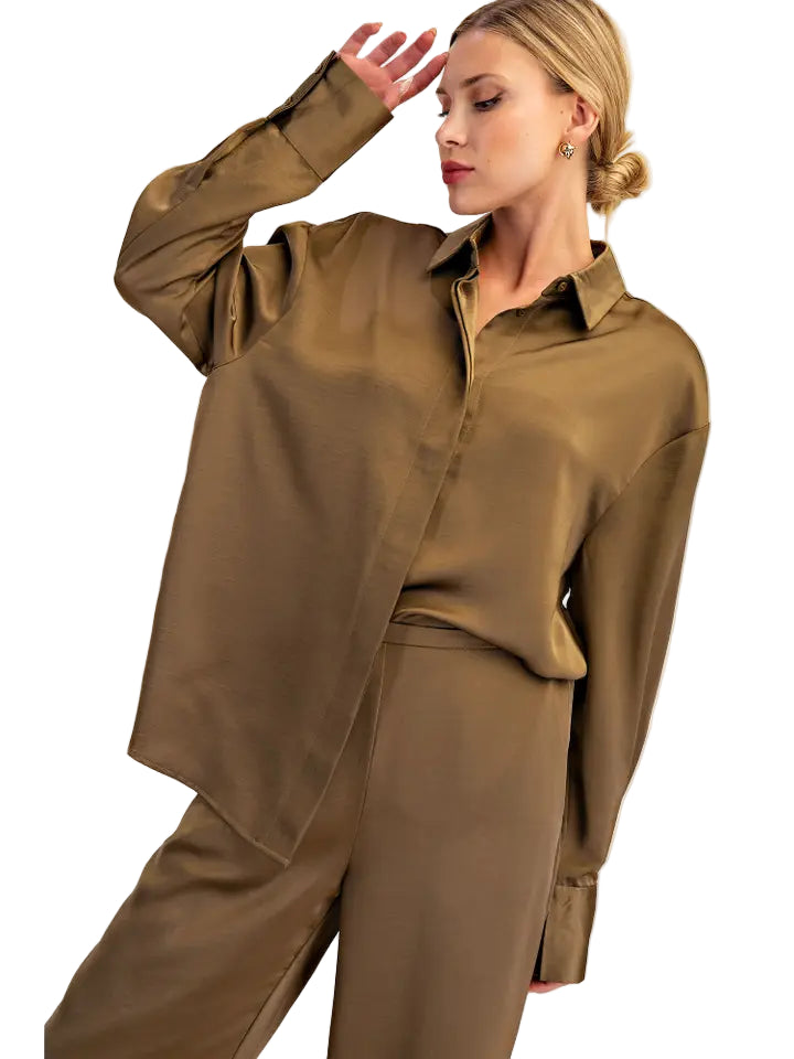 Glam Button Down Blouse - 606River