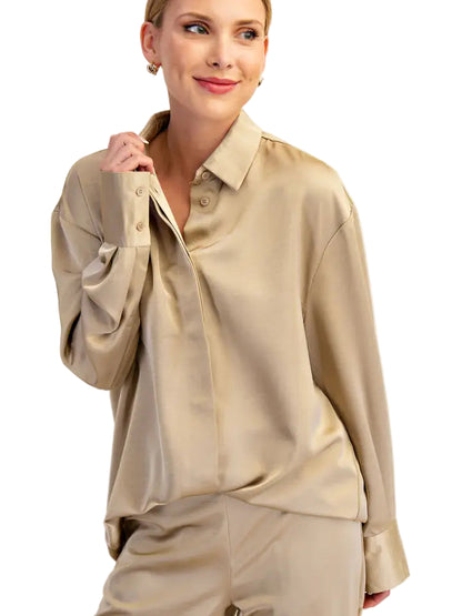 Glam Button Down Blouse - 606River