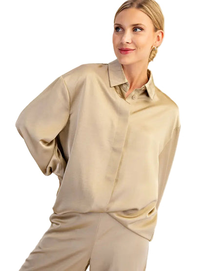 Glam Button Down Blouse - 606River