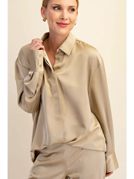 Glam Button Down Blouse