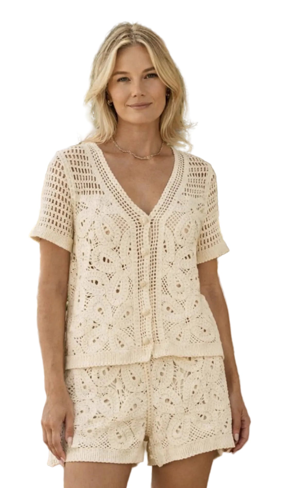 Natural Boho Crochet Top - 606River