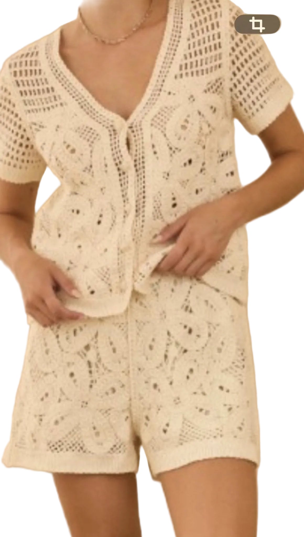 Natural Boho Crochet Top - 606River