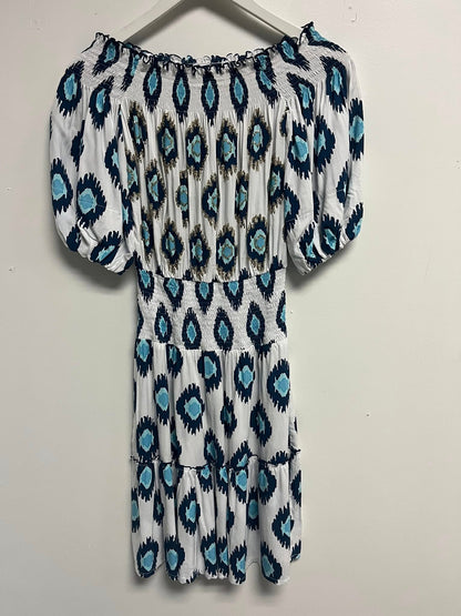Skemo Ikat Dye Aloha Short Dress - 606River