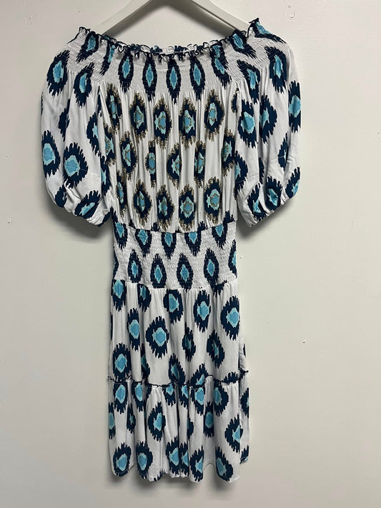 Skemo Ikat Dye Aloha Short Dress - 606River