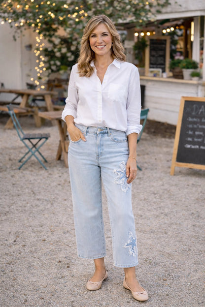 Light Crop Denim Jean Pant - 606River