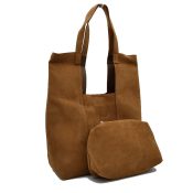 Large Faux Suede Shoulder Bag 6981-1 - 606River