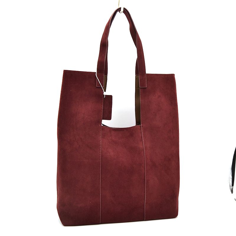 Large Faux Suede Shoulder Bag 6981-1 - 606River