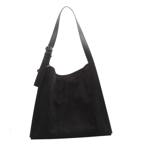 Large Vegan Suede Hobo Bag