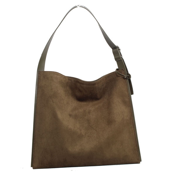 Large Vegan Suede Hobo Bag