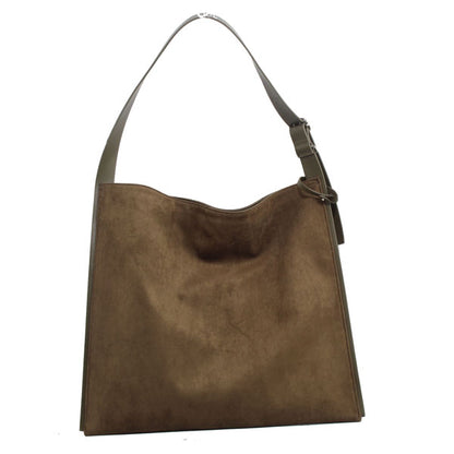 Large Vegan Suede Hobo Bag
