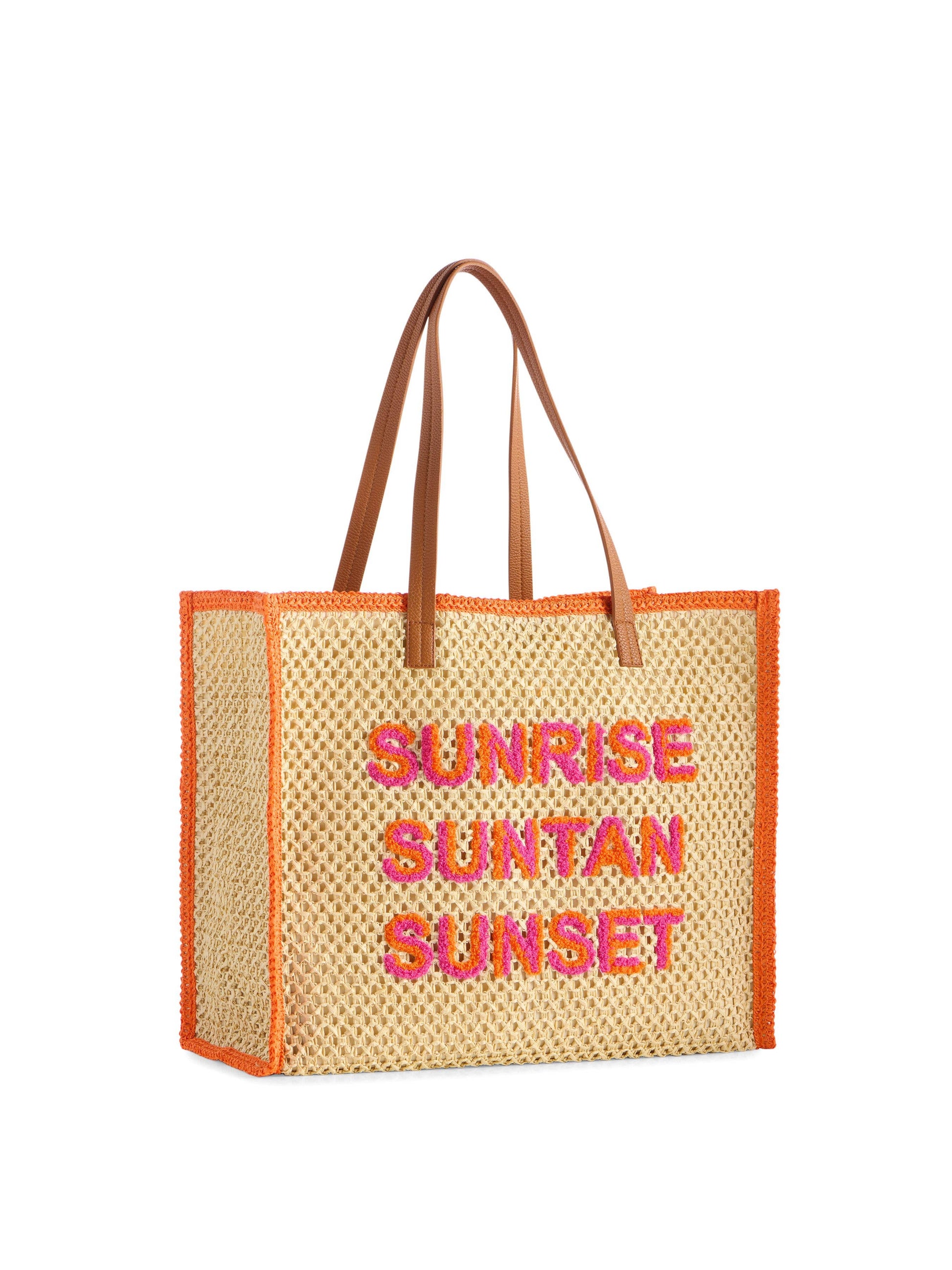 "SUNRISE SUNTAN SUNSET" TOTE,NATURAL - 606River