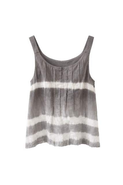 Linen Cotton Pintuck Tank Top - 606River