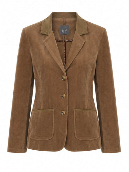 Tilda Corduroy Toffee Blazer By Lysse