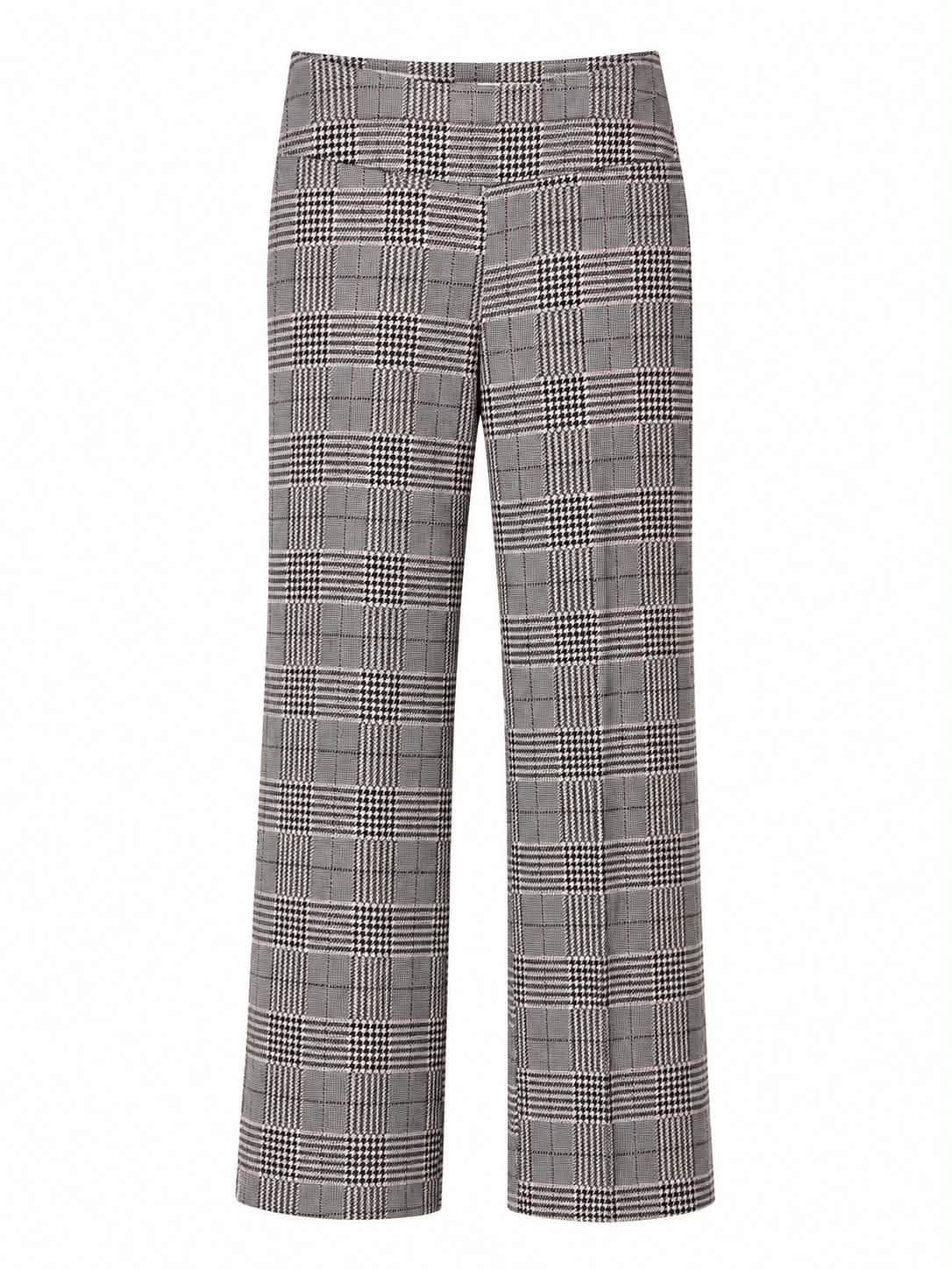 Insight Black Tan Plaid Pull On Pant