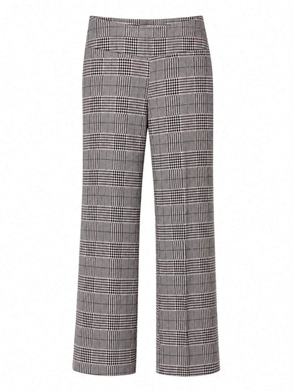 Insight Black Tan Plaid Pull On Pant