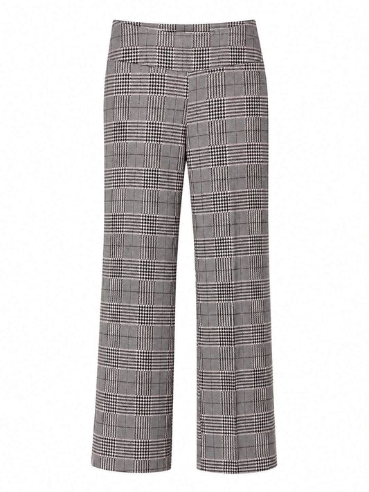 Insight Black Tan Plaid Pull On Pant