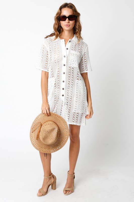 Chiara Crochet Cover Up Dress - 606River