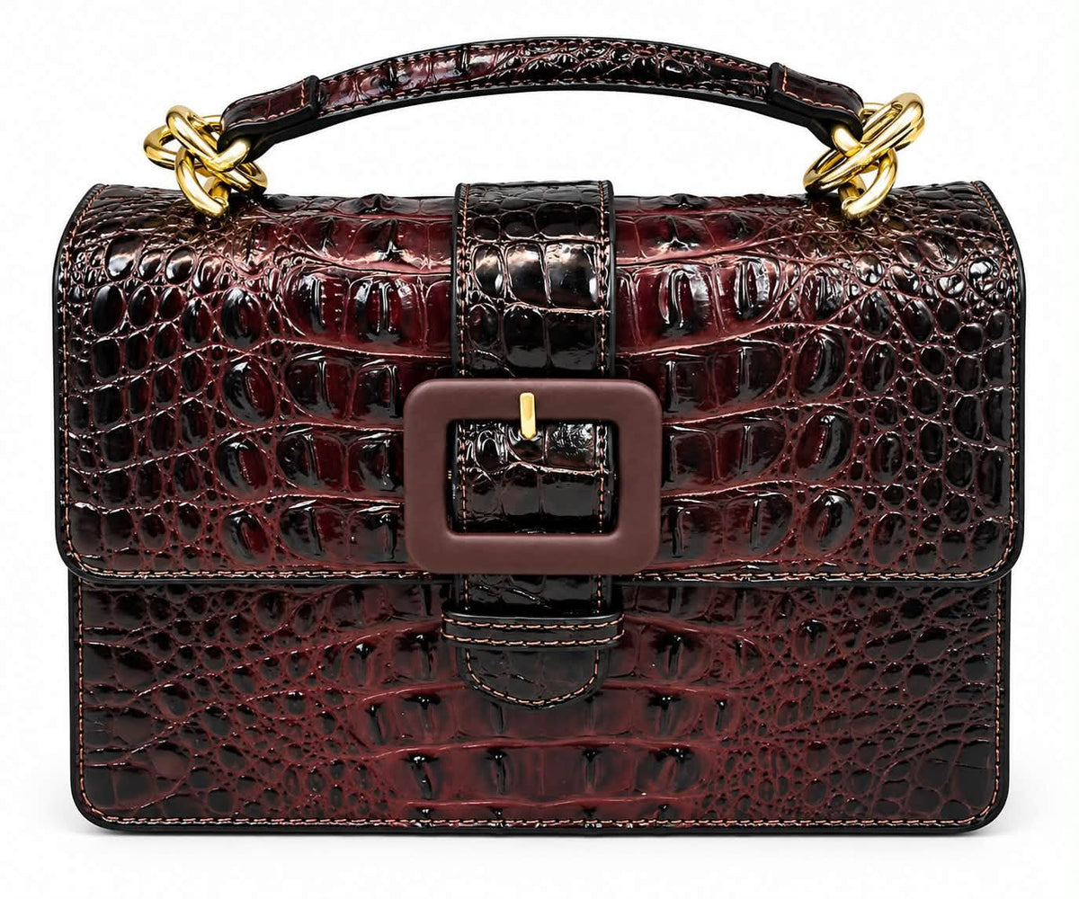 Embossed Vegan Leather Luxury Style Bag