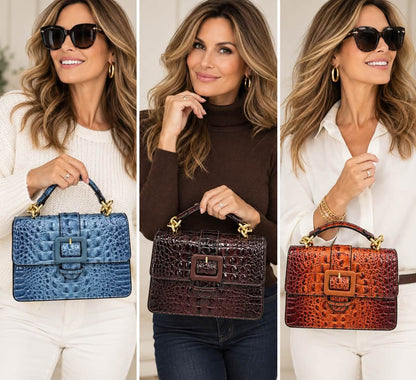 Embossed Vegan Leather Luxury Style Bag