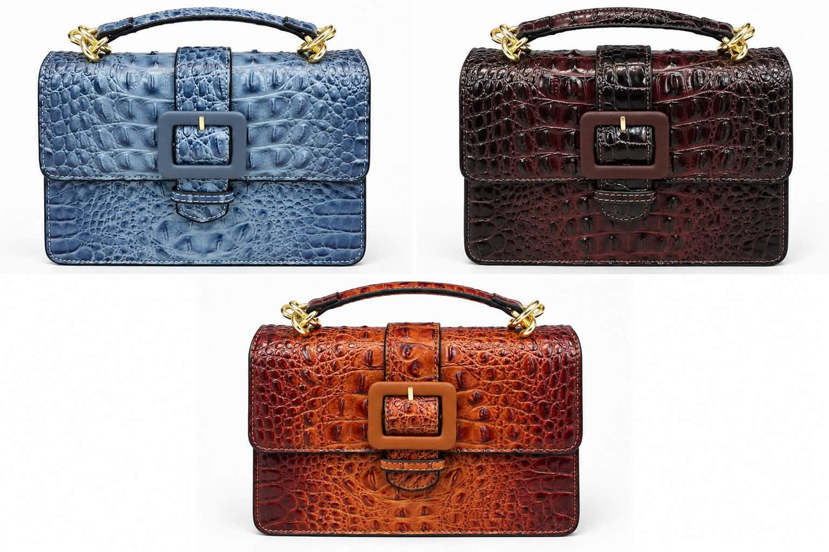 Embossed Vegan Leather Luxury Style Bag