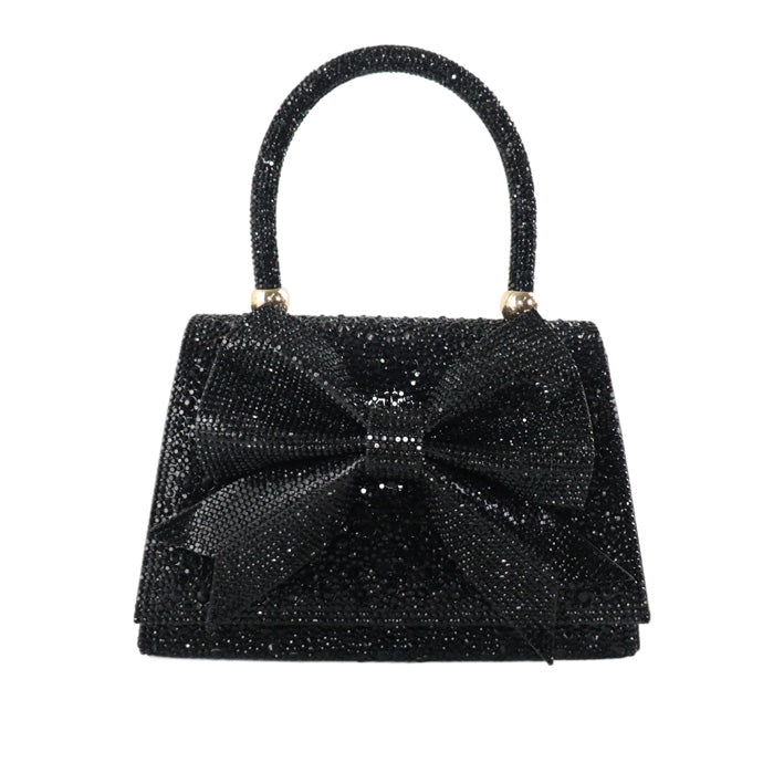 Elegant Crystal Bow Evening Bag 81915 - 606River