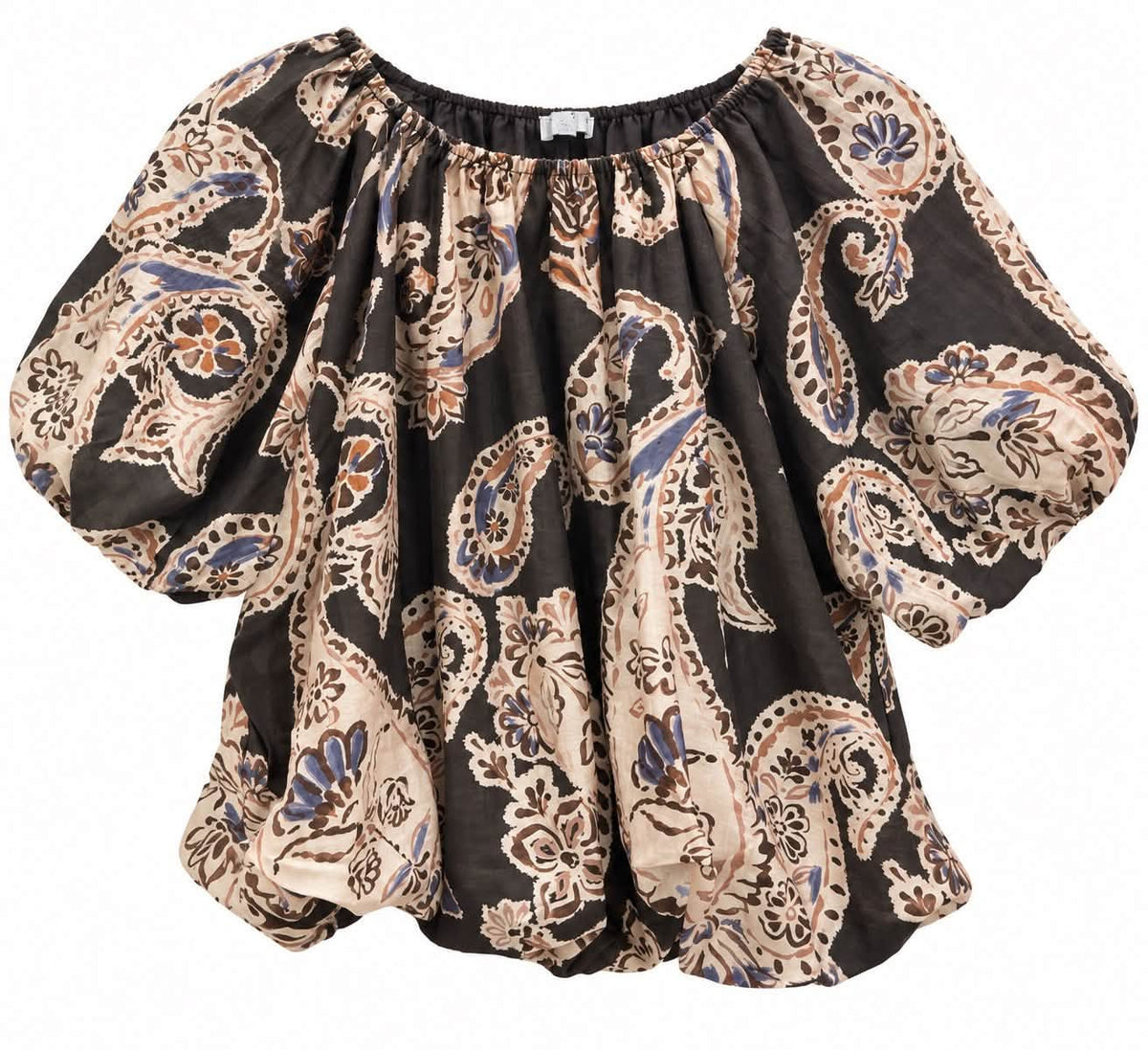 THML Brown Floral Print Blouse