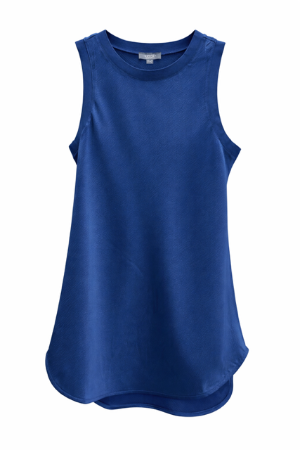 Lysse Blue Satin Sleeveless Top - 606River