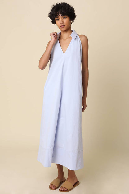 Clara Collared A-Line Maxi Dress - 606River
