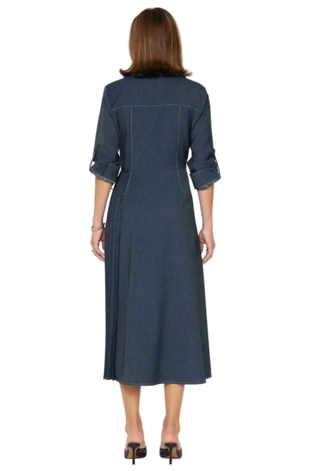 Long Wrap Denim Dress by Current Air - 606River