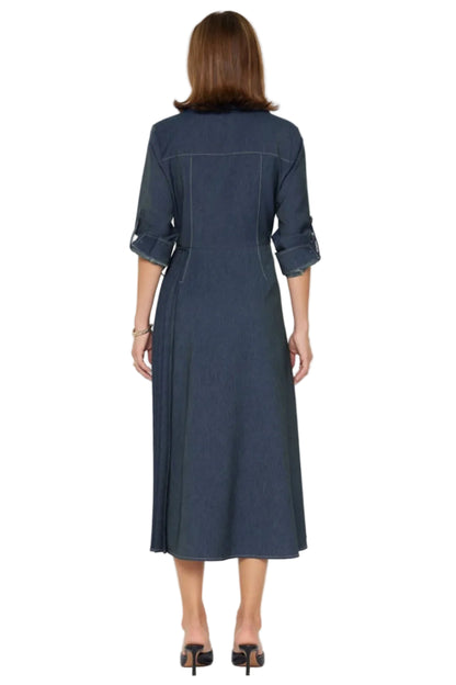 Long Wrap Denim Dress by Current Air - 606River