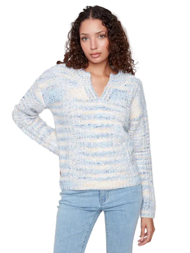 Charlie B Notch Neck Sweater - 606River