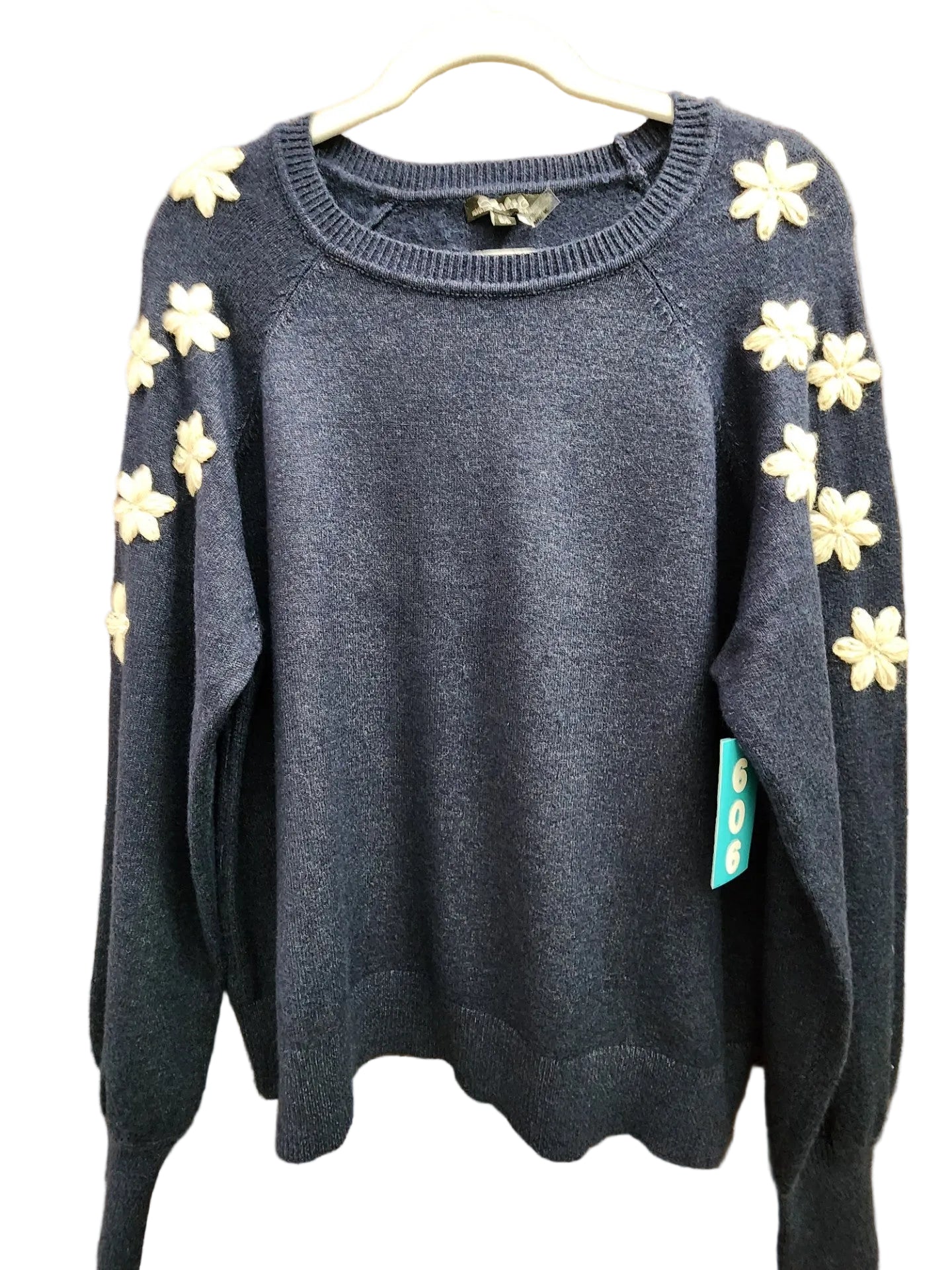 Charlie B Embroidered V-Neck Sweater