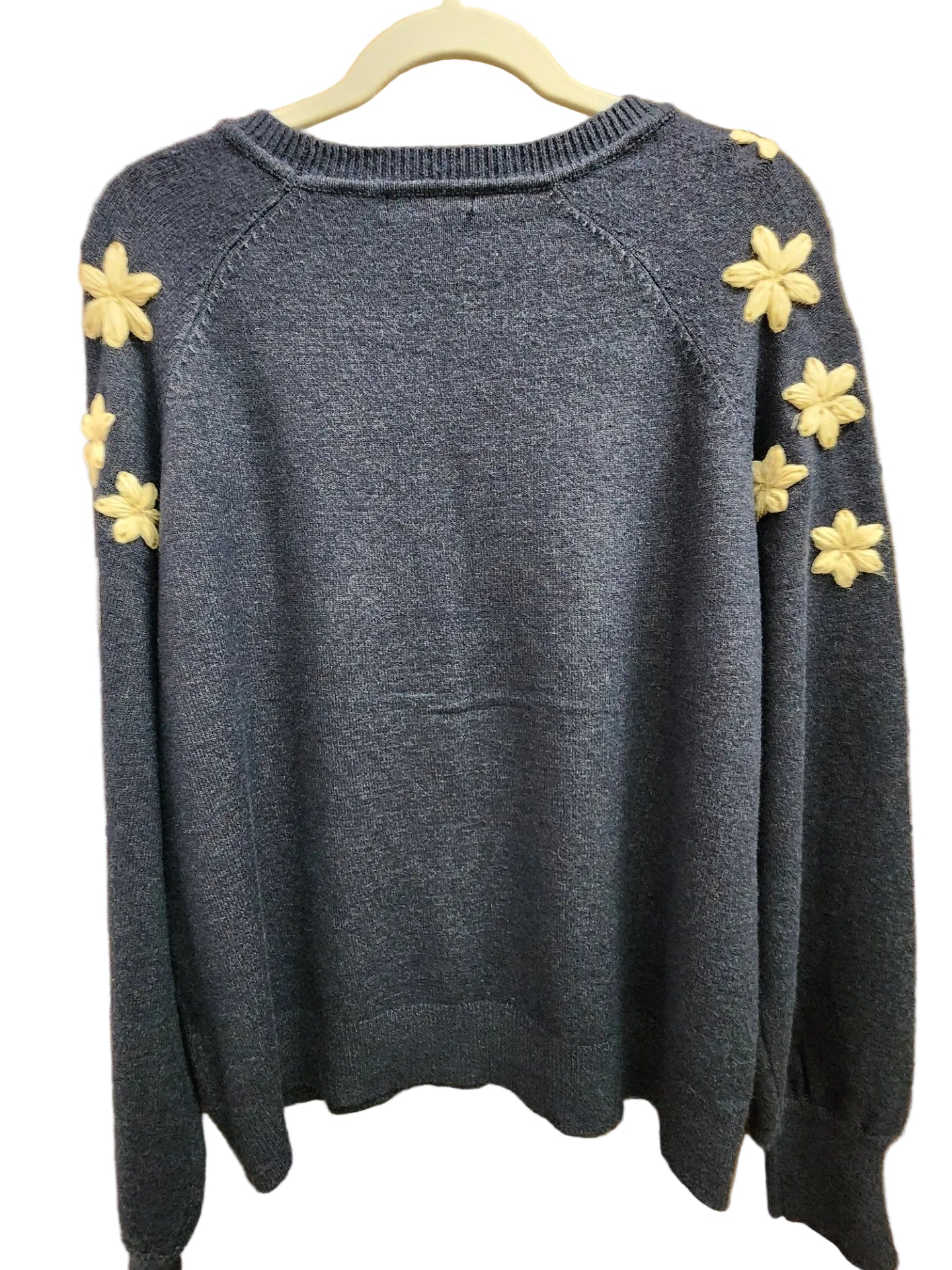 Charlie B Embroidered V-Neck Sweater