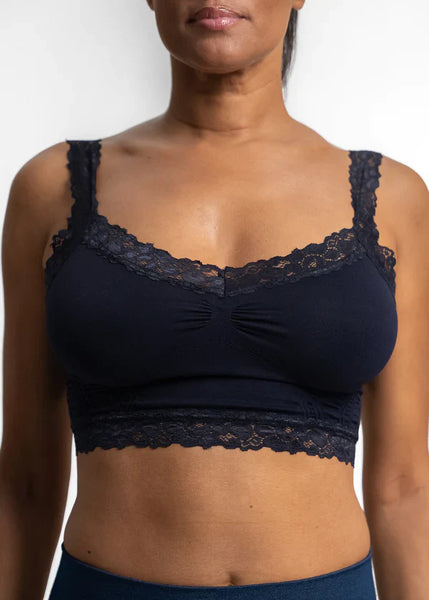 Elietian One Size Lace Trim Bralette