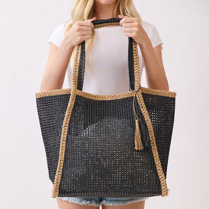Lightweight Oversize Natural Tote Bag - 606River