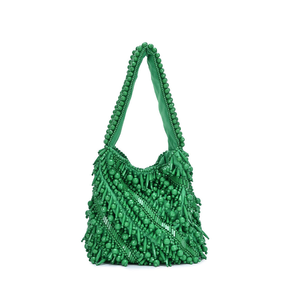 Kelly Green Beaded Cocktail Bag - 606River