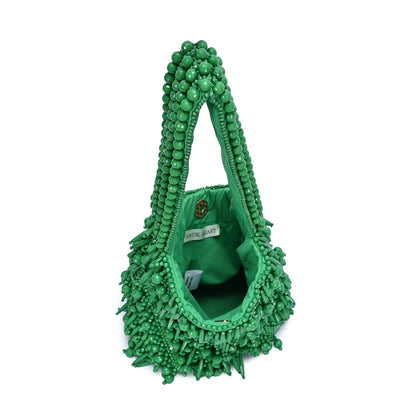 Kelly Green Beaded Cocktail Bag - 606River