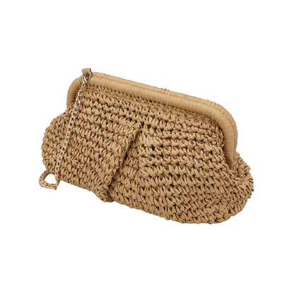 Natural Fiber Travel Clutch Bag