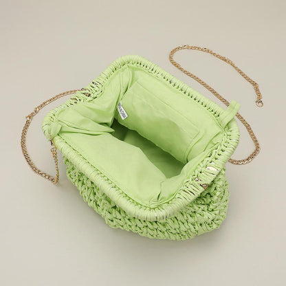 Natural Fiber Travel Clutch Bag