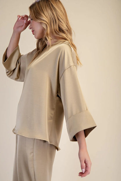 Glam Wide Sleeve Blouse