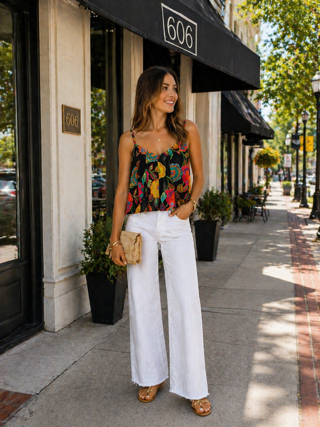 THML Navy Floral Top - 606River