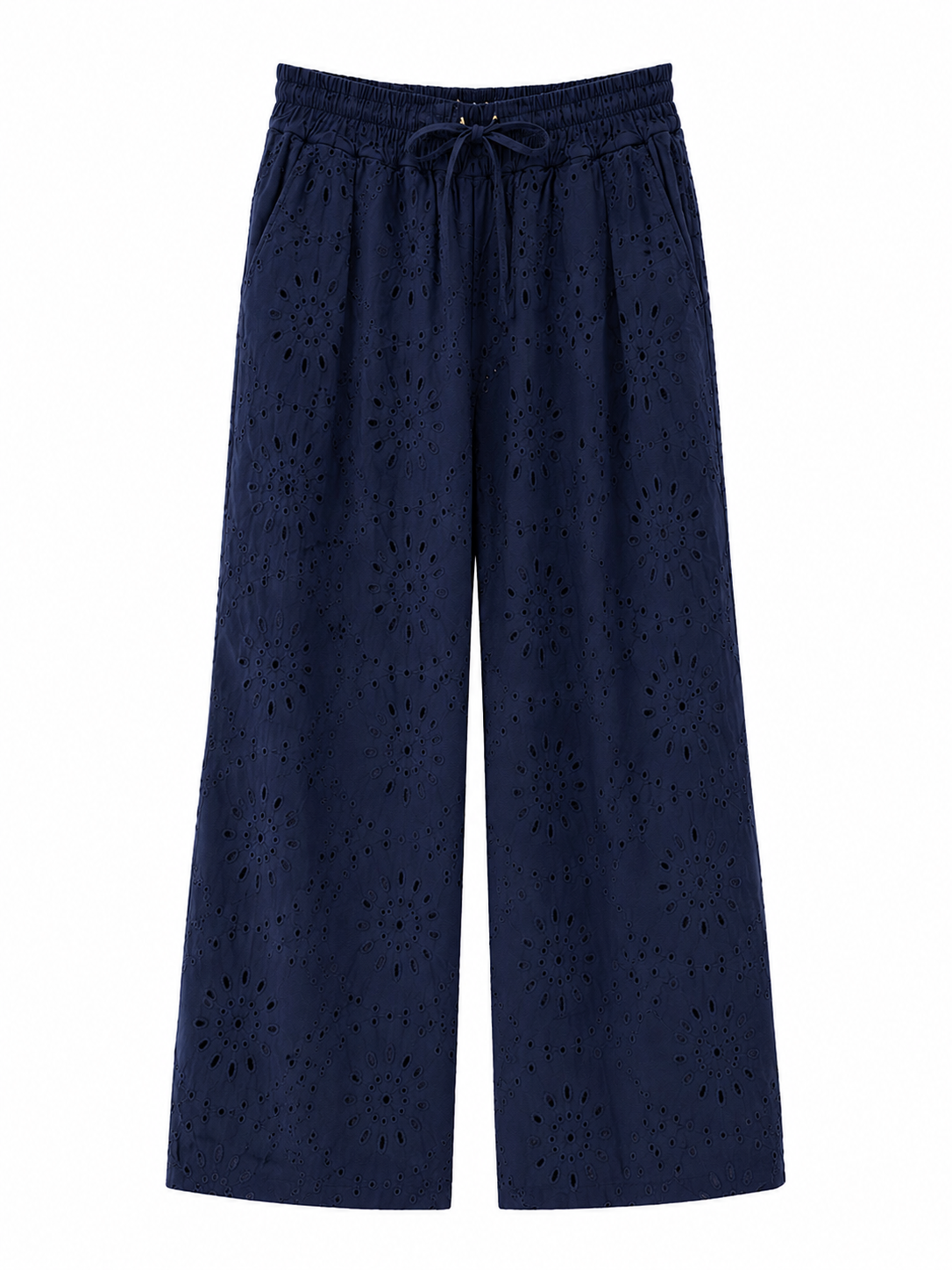 Milio Navy Eyelet Pant