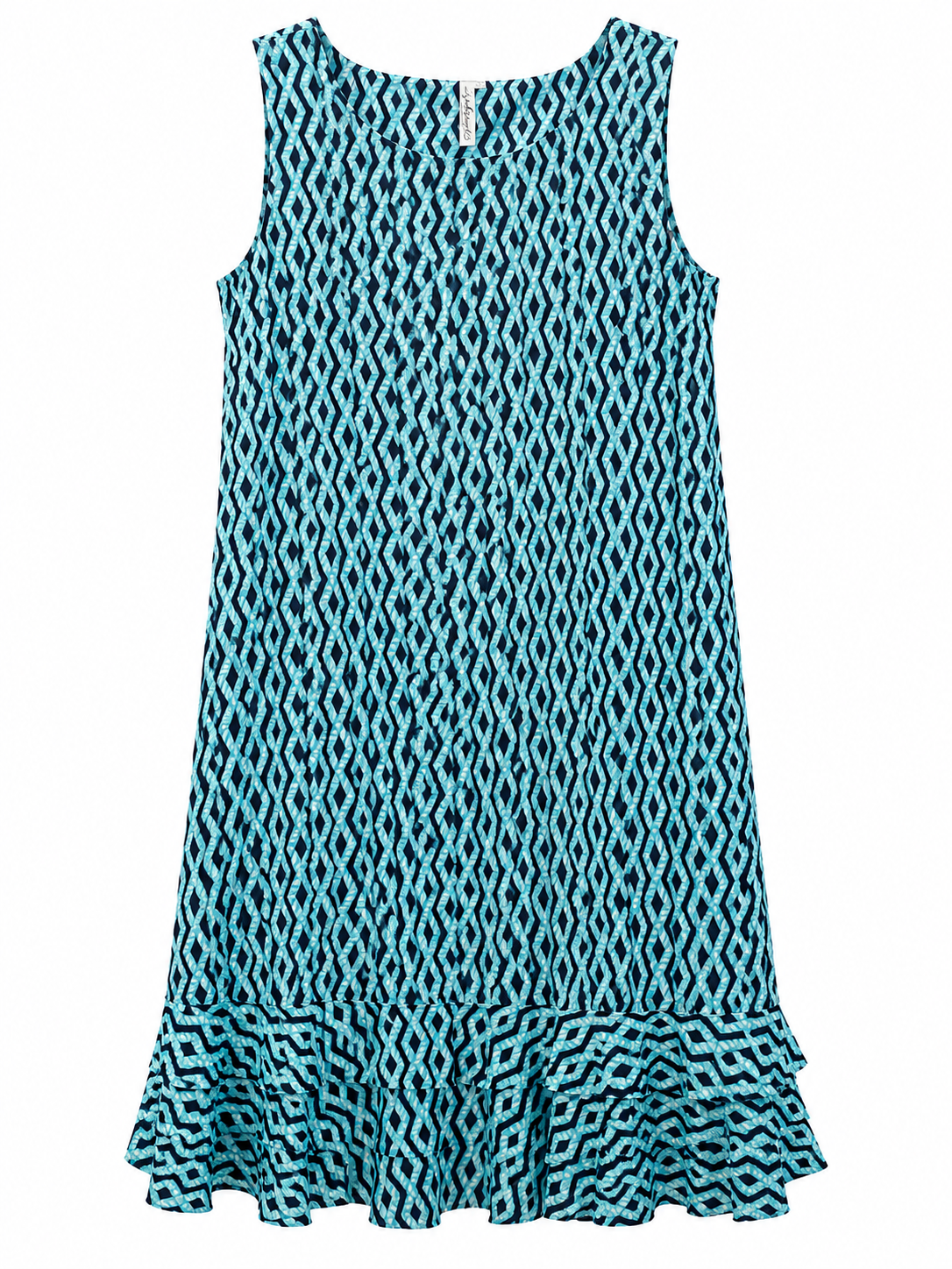 Lulu B Turq. Ruffle Bottom Dress