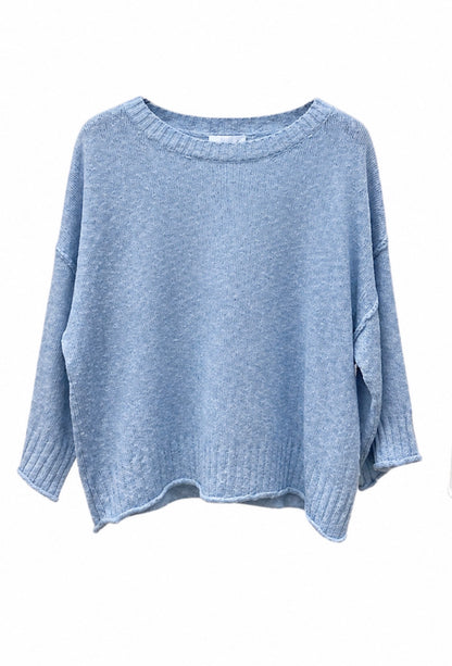Cotton Relaxed Coastal Sweater - 606River